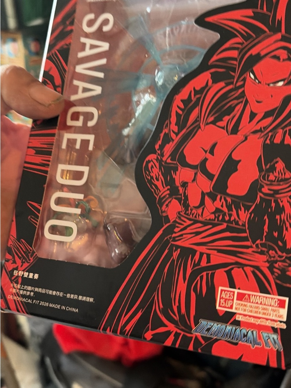 Savage Duo Action Figure - Black & Red Packaging